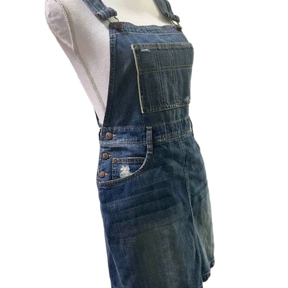 JOE'S Denim Skirtall Overall Mini Skirt Collector's Edition SELVEDGE Den… - Picture 10 of 16